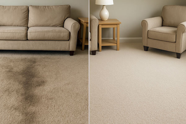 Local carpet cleaner at work in Wellesbourne
